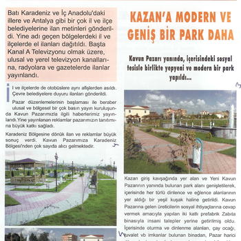Kahraman Kazan Belediyesi park Çalışmaları 